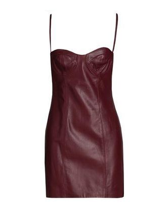 8 by YOOX LEATHER TUBE DRESS
