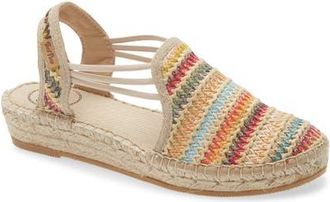Toni Pons Noa Espadrille Flat in Beige Multi at Nordstrom, Size 5.5-6Us