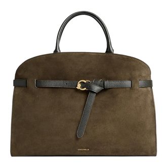 Coccinelle Su&egrave;de Shopper - Dames - Shoppers - Bruin - ONE Size - Su&egrave;de - Tassen