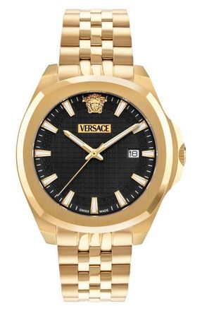 Versace Luxury Bracelet Watch, 42mm in Ip Yellow Gold at Nordstrom