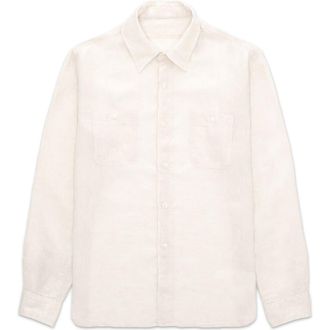 Fortela Work Linen Shirt in Natural at Nordstrom, Size X-Large
