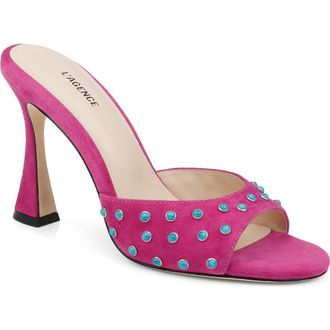 L'agence Lucienne Sandal in Magenta Suede at Nordstrom Rack, Size 9.5