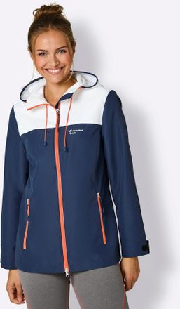 Catamaran Funktionsjacke CATAMARAN, Damen, Gr. 38, dunkelblau, wei&szlig;, 100% Polyester, Netzware:100% Polyester, &Auml;rmelfutter:100% Polyester, unifarben, Jacken Funk