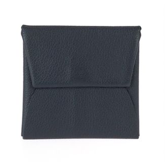 Herm&egrave;s Black Leather Coin Purse/Coin Case (Pre-Owned)