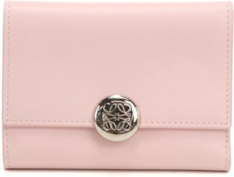 Loewe Pink Leather Wallet (Tri-Fold) (Pre-Owned)