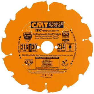 CMT 236.216.14m Sierra Circular En Diamante Para Mat. Abrasivos 216x2.4x30 Z14 Tcg