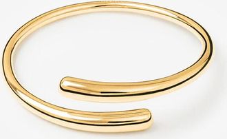 LIÉ STUDIO Spiralförmiger Messingarmreif The Olga