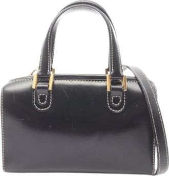 Fendi Pre-owned Handbags, female, Black, Size: ONE SIZE Pre-owned Leather Handbag
