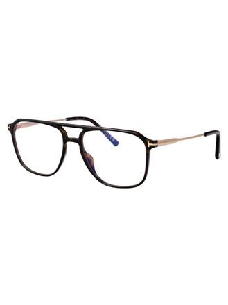 Tom Ford FT5665-B Injected Havana Eyeglasses - Havana