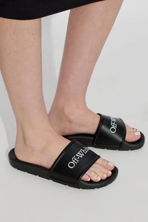 Off-white Bookish Slides, Womens, Black