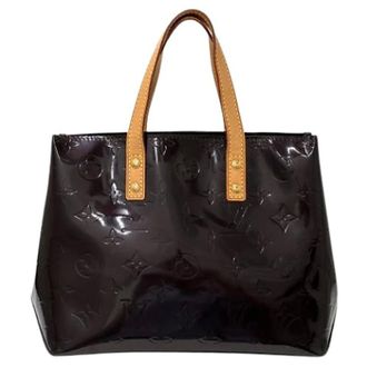 Louis Vuitton Pre-owned Tote Bags, female, Purple, Size: ONE SIZE Pre-owned Vintage Monogram Vernis Tote Bag