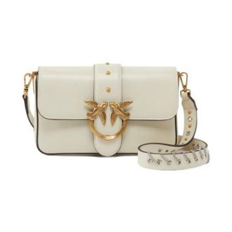 Pinko Love One Mini Slouchy MB+Charm Schoudertas - Dames - Schoudertassen - Wit - ONE Size - Tassen