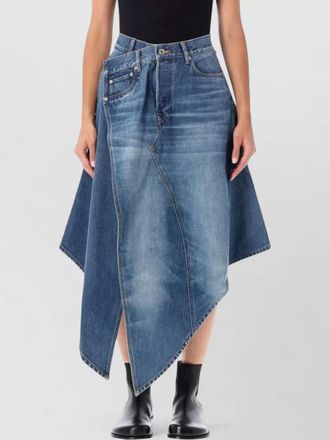 J.W.Anderson denim front split skirt