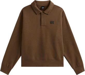 Vans Polo Fleece Pullover - Heren - Sweatshirts - Bruin - L - Katoen - Hoodies & sweatvesten