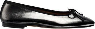 Margaux Eyewear The Fonteyn Flat in Black Crinkle-Gloss Nappa at Nordstrom, Size 38.5