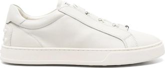 Tod's leather sneakers - men - Leather/Calf Leather/Rubber - 10.5 - White