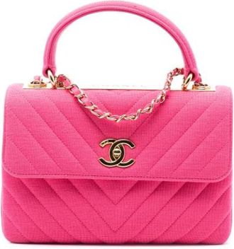 Chanel Pre-owned Trendy CC Satchel - Dames - Vintage Handtas - Roze - ONE Size - Vintage