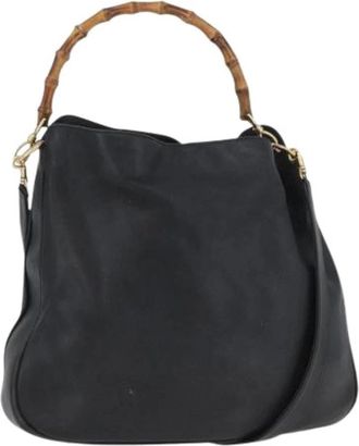 Gucci Pre-owned Vintage Schoudertas - Dames - Vintage Handtas - Zwart - ONE Size - Leer - Vintage