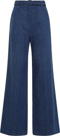Gabriela Hearst Denim Blue Recycled Cotton Norma Pants-Donna