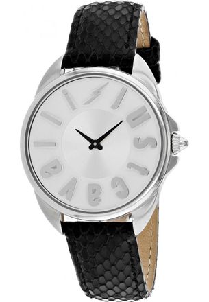 Just Cavalli Womens JC1L008L0015 Ladies Logo Watch - Silver - One Size