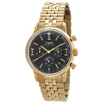 Timex Marlin Chronograph Quartz Black Dial Mens Watch TW2W59900