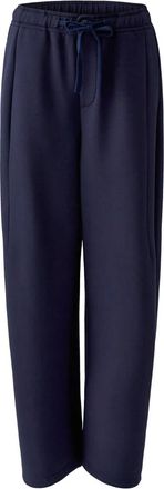 Oui Pantalones Scuba - Trousers - Mujer - Azul - S