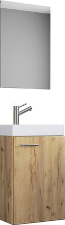 ebuy24 Ebuy24 - Set Vcm De 3 Piezas Lavadero Para Invitados Wc Ba&ntilde;o Para Hu&eacute;spedes Lavabo Muebles De Ba&ntilde;o Juego De Ba&ntilde;o - Slito Sp (roble De Miel)