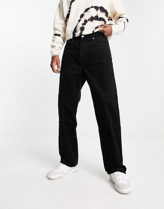 Weekday galaxy cord trousers in black