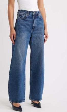 Frame Denim The Bow High Waist Barrel Jeans in Obscura at Nordstrom, Size 29
