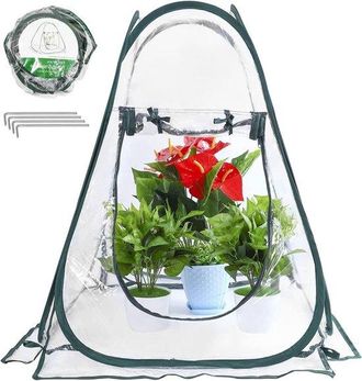 OEM Invernadero Plegable Para Plantas De Jard&iacute;n - Protecci&oacute;n Contra Heladas - 1 Unidad - Pvc - 70 X 70 X 80 Cm