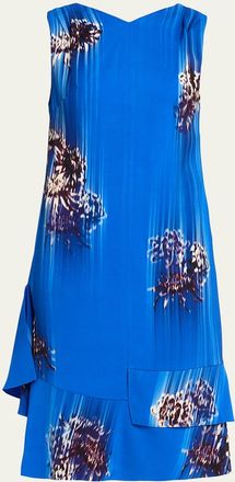 Proenza Schouler Rhetta Floral Tiered Ruffle Midi Dress