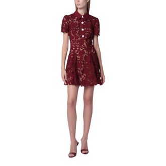 Self Portrait Mini Jurk - Dames - Korte kleedjes - Paars - 2XS - Kleedjes