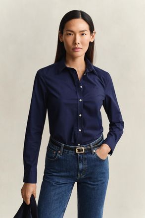 GANT Women Slim Fit Poplin Shirt (42) CLASSIC BLUE