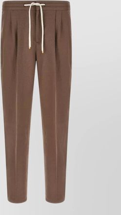 Brunello Cucinelli linen straight-leg trousers