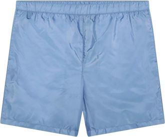 Prada Beachwear, male, Blue, Size: 2XL Re-Nylon Swimsuit