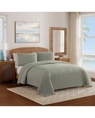 Tommy Bahama Trellis Texture Cotton Quilt Set