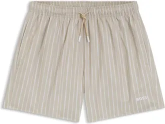 BOSS Printed swim shorts in quick-dry fabric