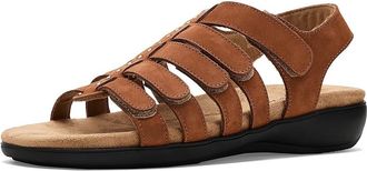 Trotters Riki Studs Sandals Womens Sandals Luggage Nubuck : 10.5 N (AA), Leather