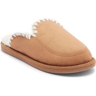 Rebecca Minkoff Blake Faux Shearling Lined Scuff Slipper in Tan at Nordstrom Rack, Size Medium