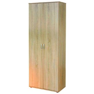 Dmora Armadio Multiuso 2 Ante Dmcilro, 5 Ripiani, 2 Ante, 34x189h cm Beige