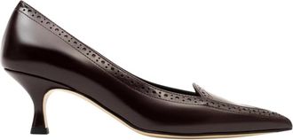 Parall&egrave;le Edward Pump - Dames - Pumps - Rood - 38 EU - Leer - Schoenen