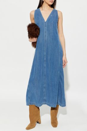 Sams&oslash;e & Sams&oslash;e Denim Dress Saskylar, Womens, Blue