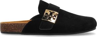 Tory Burch Suede Slides Mellow - Dames - Slip ons - Zwart - 40 EU - Leer - Schoenen