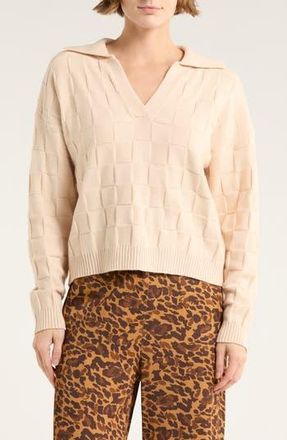 FRNCH Nina Jacquard Pullover Sweater in Taupe at Nordstrom Rack, Size Medium