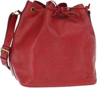 Louis Vuitton Pre-owned Vintage Bucket Bag - Dames - Vintage Tas - Rood - ONE Size - Leer - Vintage