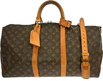 Louis Vuitton Pre-owned Weekend Bags, female, Brown, Size: ONE SIZE Pre-owned Keepall 50 Travel Bag