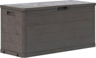 vidaXL Caja de almacenamiento de jardín 280 l marrón Vidaxl