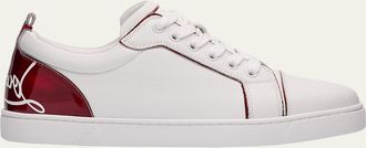Christian Louboutin Fun Louis Junior Leather Low-Top Sneakers