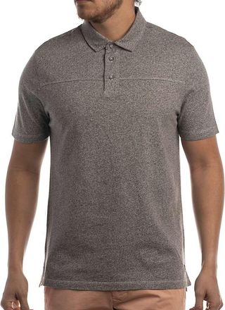 Jeremiah Mens Adler Twist Yarn Jersey Polo - Medium - Pewter