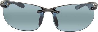 Maui Jim Banyans Neutral Grey Wrap Unisex Sunglasses 412-02 70